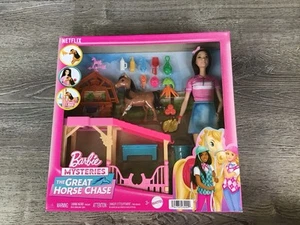 Barbie Mysteries The Great Horse Chase Stable with Barbie and Pony Playset NEW - Bild 1 von 5