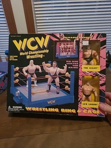 WCW The Giant Lex Luger Figures With Ring And Cage NIB MS000431 - Picture 1 of 3
