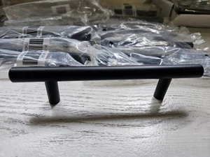 (Stck 10) Elemente 6" Schrank Bar Griffe matt schwarz P-1096 *4 Sets verfügbar +6* - Bild 1 von 5