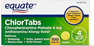 Equate: Chlortabs Tabletten Antihistaminikum (100 ct)  - Bild 1 von 1