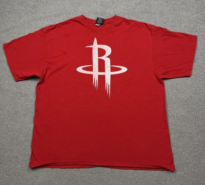 Vintage Y2K Houston Rockets T Shirt Men's Size 2XL Red UNK NBA Basketball Tee - Image 1 of 4