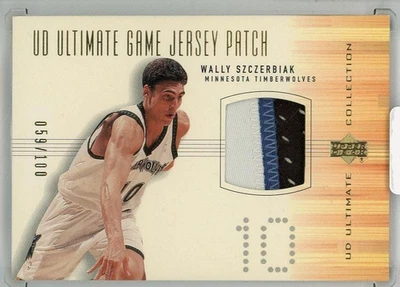 2000-01 UPPER DECK Ultimate Wally Szczerbiak Game Used Jersey Patch /100 - Image 1 of 2
