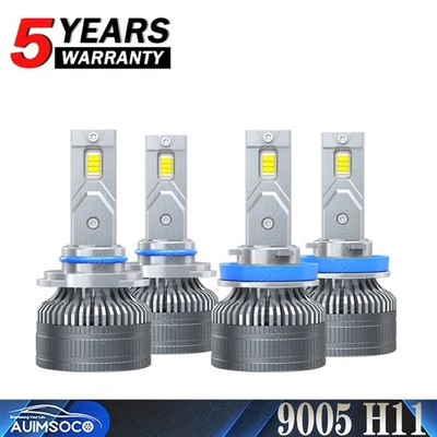For Kenworth T370 T680 T880 Truck 2013-2022 12000K LED Headlight Hi Low Bulb Kit - Image 1 of 4
