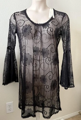 Vestido de encaje transparente Lovestitch para mujer talla L nuevo con etiquetas Foto 1 de 4