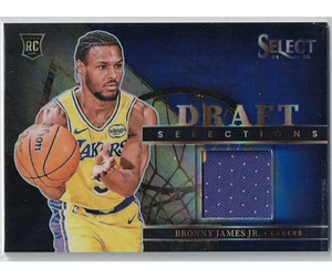 2024-25 Panini Select Bronny James Jr Draft Selections Patch /75 LA Lakers - Picture 1 of 2