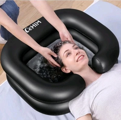 Inflatable Hair Washing Basin Home Health Aid Hair Care - Image 1 of 4