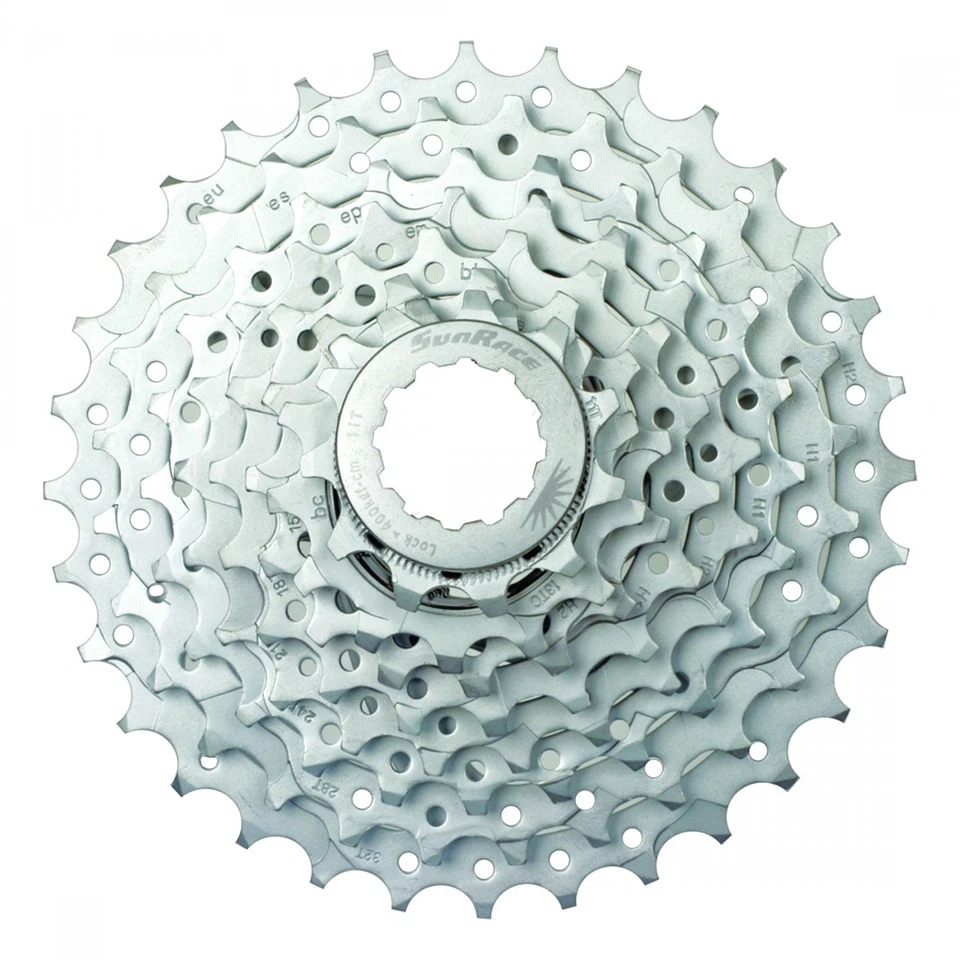 Sunrace CS-M66 8-Speed 11-32t Cassette with Steel Cogs & Super Fluid Drive - Image 1 of 1