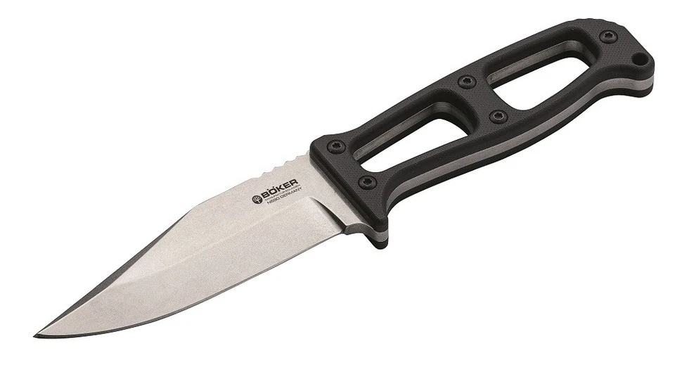Boker Tree Brand G.E.K. EDC Fixed Blade Knife Black Micarta 120646 - Image 1 of 1