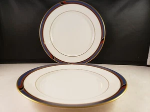 Gorham REGATTA set of 2 Hand Banded 24kt Japan Bread Plate 6 1/2"d - Picture 1 of 9