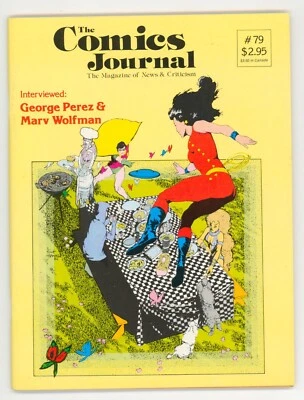 COMICS JOURNAL #79 F, George Perez Interview, Magazine Fantagraphics 1983 - Image 1 of 2