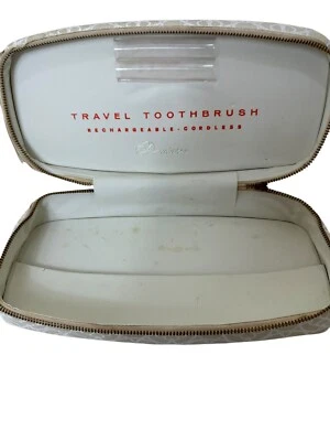 复古 Dominion 旅行牙刷盒帆布白金拉链 — 第 1/4 张图片