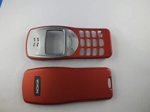 Oryginalna NOKIA 3210 RED Front Back COVER GÓRNA OBUDOWA Srebrna Czerwona Etui na telefon Top - Zdjęcie 1 z 6