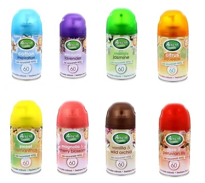 8 / 12 Air Freshener Automatic Spray Refill Cans Fragrance Aroma Scents 250ML - Image 1 of 4