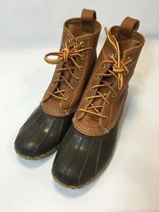 LL BEAN Women Duck Boots Bean Boots 7M Made in Maine USA - Picture 1 of 12