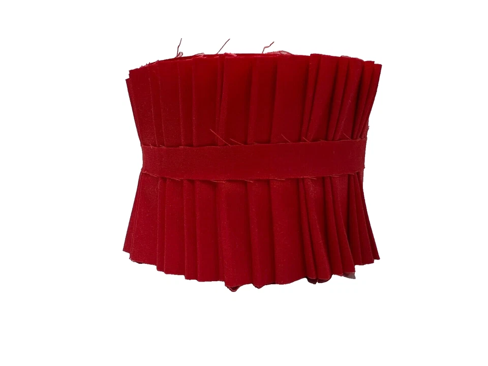 20 2.5" Pre Cut Jelly Roll Quilt Quilting Strips 100% Cotton Solid Tomato Red