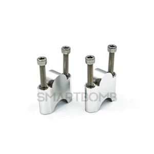 RISER MANILLAR RISER BMW S1000R 2014-2019 F800GS ADVENTURE 40MM PLATA - Imagen 1 de 7