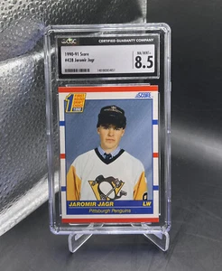 1990 Score Jaromir Jagr rookie card #428  CGC 8.5 NM/MT+ Pittsburgh Penguins RC - Picture 1 of 4