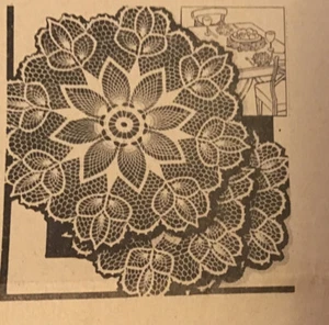 3007 Vintage PINEAPPLE DOILY Pattern To Crochet (Reproduction) - Picture 1 of 2