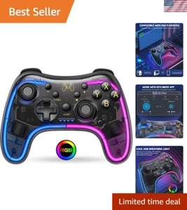 Adjustable Sensitivity Switch Pro Controller with RGB Lighting & Turbo Settings - Picture 1 of 9