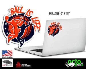 Ball is Life NBA jersey decal sticker cards Lakers Chicago Bulls Kobe Bryant - Picture 1 of 6