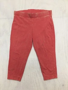 Torrid capri pants womens 1 salmon elastic waist cotton/spandex - Picture 1 of 12