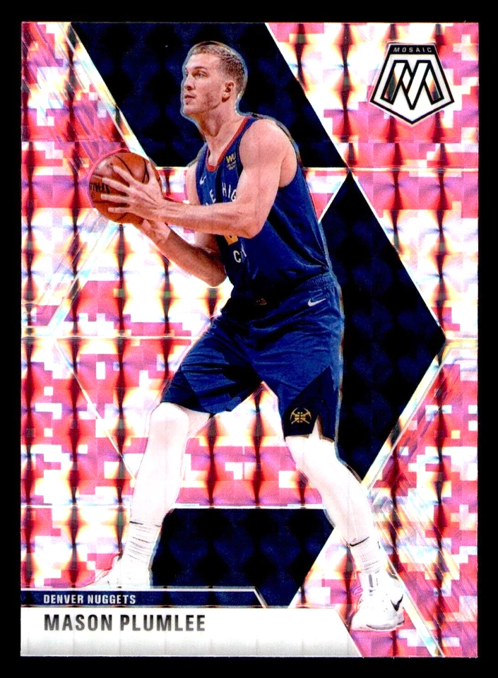 2019-20 Panini Mosaic Mason Plumlee Pink Camo Prizm #3 - Denver Nuggets - Image 1 of 1