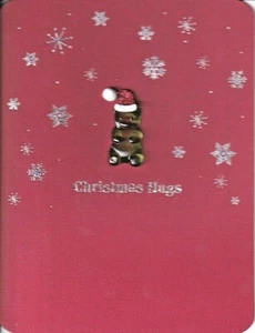 PAPYRUS CHRISTMAS CARD NIP MSRP $6.95 GUMMY BEAR CARD (H4) - Picture 1 of 3