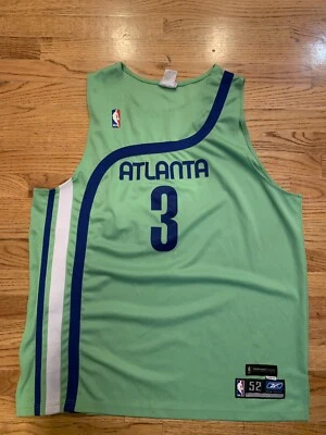 Camiseta Reebok Auténtica NBA Atlanta Hawks Shareef Abdur-Rahim Talla 52 De Colección Usada en Excelente Condición Foto 1 de 4