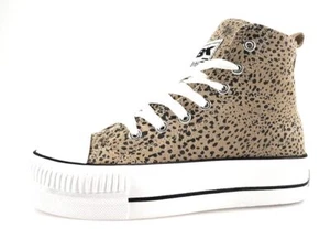 British Knights Kaya Mid Damenschuhe Schnürschuhe Sneaker Beige Freizeit - Bild 1 von 3