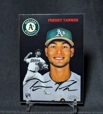 Freddy Tarnok Rookie RC 2023 Topps Chrome Platinum Card #137 Oakland Athletics - Image 1 of 2