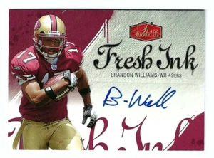 Vetrina Fleer Flair 2006 Brandon Williams AUTO San Francisco 49ers Wisconsin - Foto 1 di 2