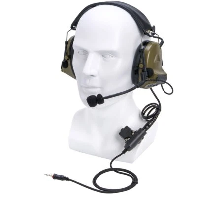 U94 PTT Noise Reduction Hearing Headphone For Yaesu Vertex VX-6R VX-7R FT-270R - Image 1 of 4