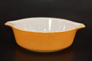 Casseruola PYREX Old Orchard arancione marrone 471 teglia da forno rotonda 1pt - Foto 1 di 7
