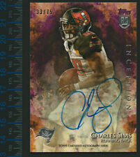 Charles Sims 2014 Topps Inception Rookie AUTOGRAPH PURPLE 42 Bucs Auto RC 33 /75