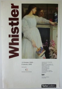 Tate Gallery Poster Art Exhibition Poster Whistler 1994 Symphony in White No 2 - Picture 1 of 5