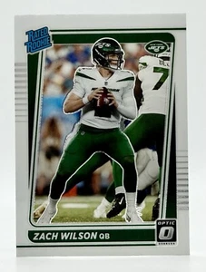 2021 Donruss Optic #202 Zach Wilson RC New York Jets - Foto 1 di 2