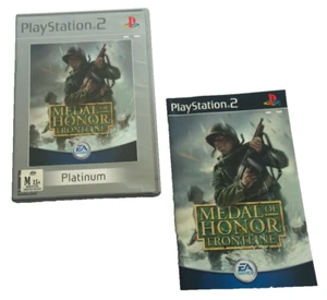SONY PLAYSTATION 2 PS2 Medal of honor frontline VIDEO GAME silver π π¦πΊ π¦πΊ - Picture 1 of 3