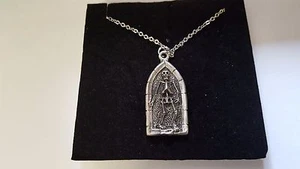 Skeleton DK33 English Pewter on a Silver Platinum Plated Necklace 18" - Picture 1 of 1