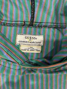 GUESS Jeans Vintage Shirt Hoodie Georges Marciano Multi Color - Picture 1 of 3
