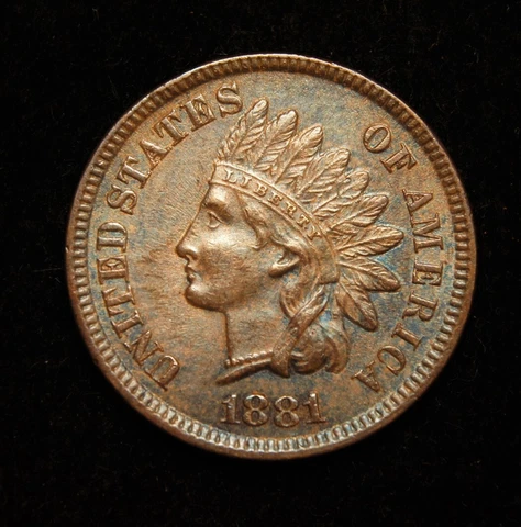 1881 Indian Head Cent MS++++ Cover