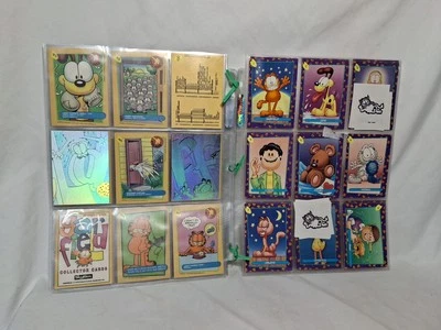 Juego de cartas coleccionables edición Garfield, 1978 1983 1992 tarjetas Skybox holograma tatuaje Foto 1 de 4