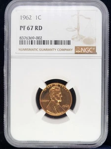 1962 Lincoln Memorial Cent Proof NGC PF 67 RD US Mint 1C Coin - Picture 1 of 2