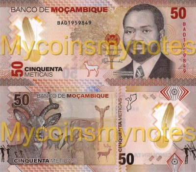 MOZAMBIQUE 50 Meticais, 2024, New Serie, Polymer, UNC - Image 1 of 3