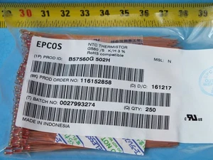 20 Stück EPCOS B57560G 502H (B57560G502) NTC Thermistor 5k 3497 - Picture 1 of 5