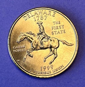 “1st State Quarter” 1999-P Delaware State Quarter Brilliant Uncirculated - Picture 1 of 2