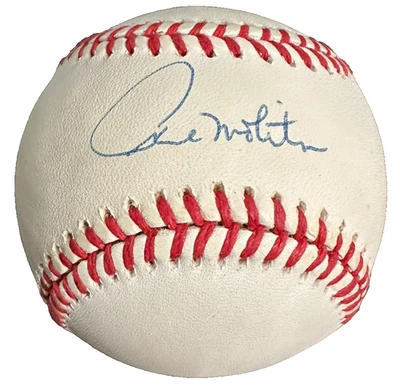 Paul Molitor Autographed 1993 World Series Baseball JSA Toronto Blue Jays - Image 1 of 4