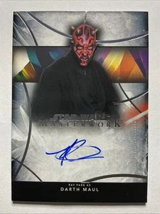 2024 Topps Star Wars Masterwork Ray Park As Darth Maul Auto #A-RP - Picture 1 of 10
