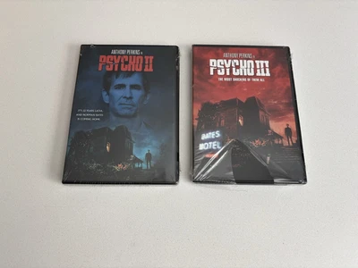 Psycho II + Psycho III Horror DVD Lot Alfred Hitchcock Anthony Perkins Brand New Foto 1 de 4