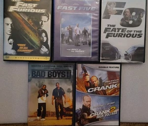 5 Action DVD Lot – Fast & Furious, Fast Five, Bad Boys II, And More - Picture 1 of 6