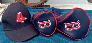 MLB Boston Red Sox Golf Contour Head Covers 2er Set mit New Era 59 Fifty Ball Cap - Bild 1 von 12